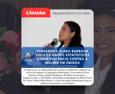Óbidos: Vereadora Clara Barbosa cobra dados sobre violência doméstica para fortalecer rede de proteção às mulheres
