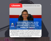 Vereadora pede urgência em obra para estrada intransitável