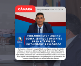 Vereador pede obras urgentes para garantir trafegabilidade em cruzamento de Óbidos