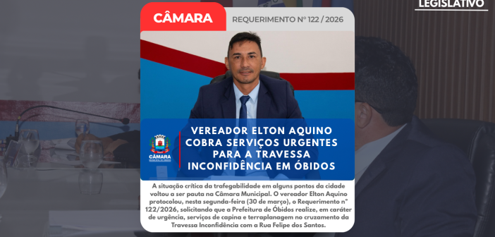 Vereador pede obras urgentes para garantir trafegabilidade em cruzamento de Óbidos