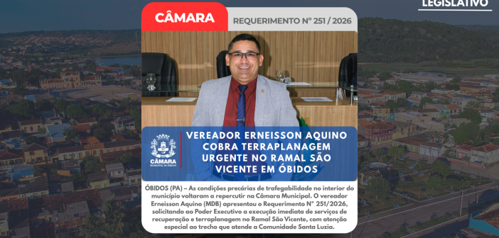As condições precárias de trafegabilidade no interior do município voltaram a repercutir na Câmara Municipal