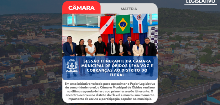SESSÃO ITINERANTE DA CÂMARA MUNICIPAL DE ÓBIDOS LEVA VOZ E COBRANÇAS AO DISTRITO DO FLEXAL